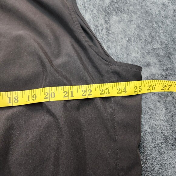 FootJoy Golf Vest Size L 1/4 Zip Button Snap Black Pullover Windbreaker - Picture 11 of 12